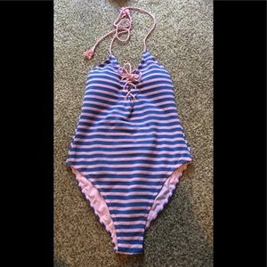 Striped swimsuit